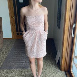 Peach colored formal dress size 4